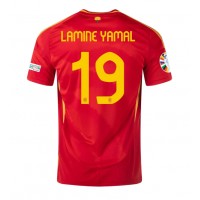 Spanien Lamine Yamal #19 Heimtrikot EM 2024 Kurzarm